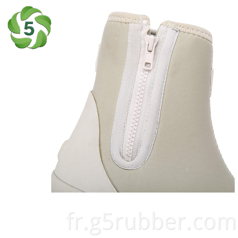 Duck And Fish Neoprene Beige Flat Wading Shoe Jpg